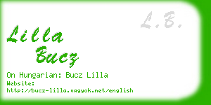 lilla bucz business card